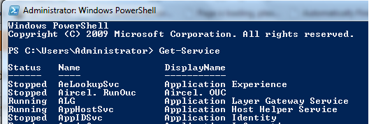 Start, Stop And Restart Windows Service Using Powershell