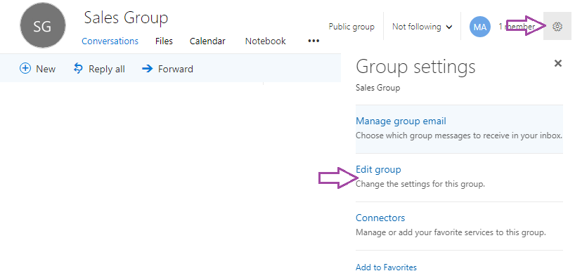 office 365 outlook private groups