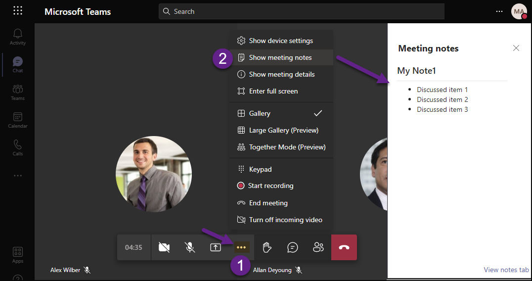 Create And Work With Meeting Notes In Microsoft Teams