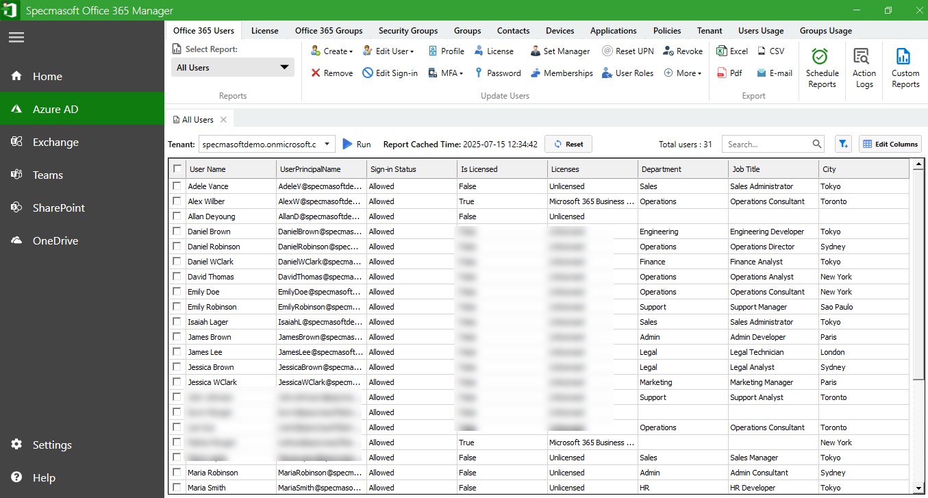 Microsoft 365 Reporting and Management tool